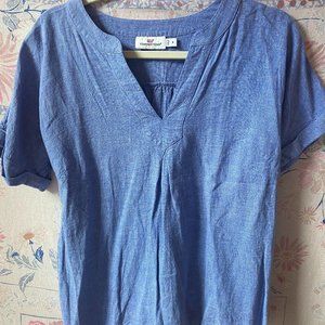 Vineyard Vines Blue Tunic Short Sleeve Top
